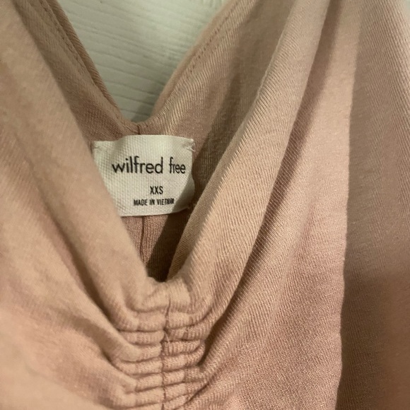 NWOT, Rose colour rushed mini dress , size xxs - Picture 1 of 2